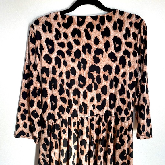 NWT Jolie Moi Knot Front Animal Print Maxi Dress, Size 18 - Picture 4 of 4